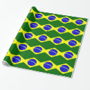 Recherche de drapeau du brésil papier cadeau Brésilien