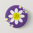 Zoek naar madeliefjes buttons Geel