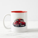 Recherche de voiture rouge tasses Style vintage