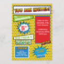 Recherche de anniversaire manga cartes invitations Superhéros