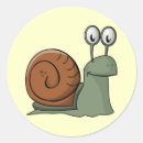 Zoek naar cartoon slakken stickers Illustratie