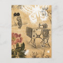 Recherche de machine à coudre vintage cartes postales Illustration