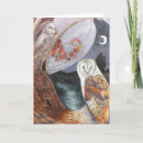 Recherche de fée de hibou vœux cartes Imaginaire