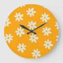 Recherche de motif floral horloges Jaune