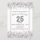 Recherche de de 25 ans invitations Parties scintillant
