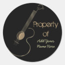 Recherche de joueur guitare autocollants Guitariste