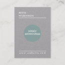 Zoek naar monogram logo visitekaartjes Eenvoudig