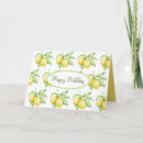 Recherche de de citron anniversaire cartes Aquarelle
