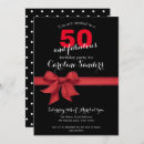 Recherche de black white red invitations 50e