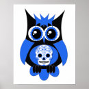 Recherche de hibou halloween posters Crâne