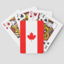 Recherche de drapeau du canada jeux de cartes National