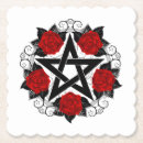 Recherche de wiccan dessous de verres Pentagramme