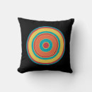 Recherche de cercles concentriques coussins Rétro