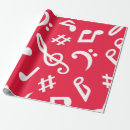 Recherche de musical papier cadeau Motif