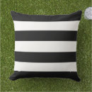 Recherche de rayures noires blanches coussins Horizontal