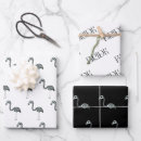 Recherche de flamingo papier cadeau Blanc
