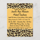 Zoek naar luipaard druk uitnodigingen Goud