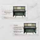 Recherche de piano vintage cartes visite Professionnel