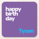 Recherche de joyeux anniversaire dessous de verres Bleu