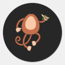 Zoek naar leuke aap stickers Banaan