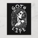 Recherche de filles gothiques cartes postales Crâne