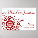 Recherche de double bonheur posters Rouge