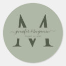 Zoek naar monogram envelop stickers Elegant