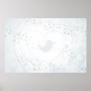 Zoek naar zilveren hart posters Liefde