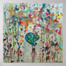 Zoek naar abstracte werelden posters For her