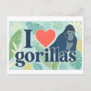Recherche de gorille cartes postales Dessin