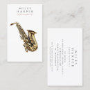 Recherche de saxophones cartes visite Musicien