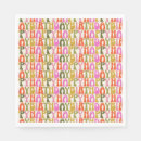 Zoek naar retro patroon servetten Kleurrijk