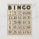 Recherche de bingo cartes postales Vintage