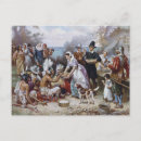 Recherche de premier thanksgiving cartes postales Pèlerins