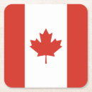 Zoek naar canadese vlag onderzetters Maple leaf