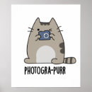 Zoek naar grappige fotograaf posters Schattige kat