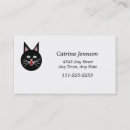Recherche de visage de chat cartes visite Animal