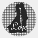 Recherche de silhouette couples autocollants Blanc noir