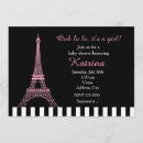 Recherche de paris baby shower fille invitations Bébé