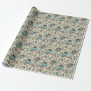 Recherche de textile vintage papier cadeau Fleur