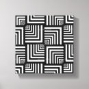 Recherche de rayures noires impressions sur toile Illusion