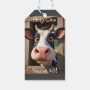 Recherche de vache étiquettes cadeau Drôle