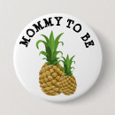 Recherche de maman drôle badges Baby shower