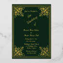 Zoek naar green and gold wedding uitnodigingen Trendy