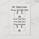 Recherche de prise électrique cartes visite Entrepreneur
