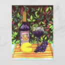 Recherche de vin fromage cartes postales Bouteille de vin