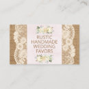 Recherche de dentelle rustique cartes visite Floral