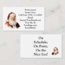 Recherche de le père noël cartes visite Professionnel