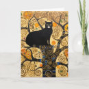 Zoek naar leuke kattenkaart kaarten Zwarte kat