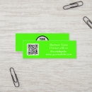 Recherche de vert fluorescent cartes visite Professionnel
